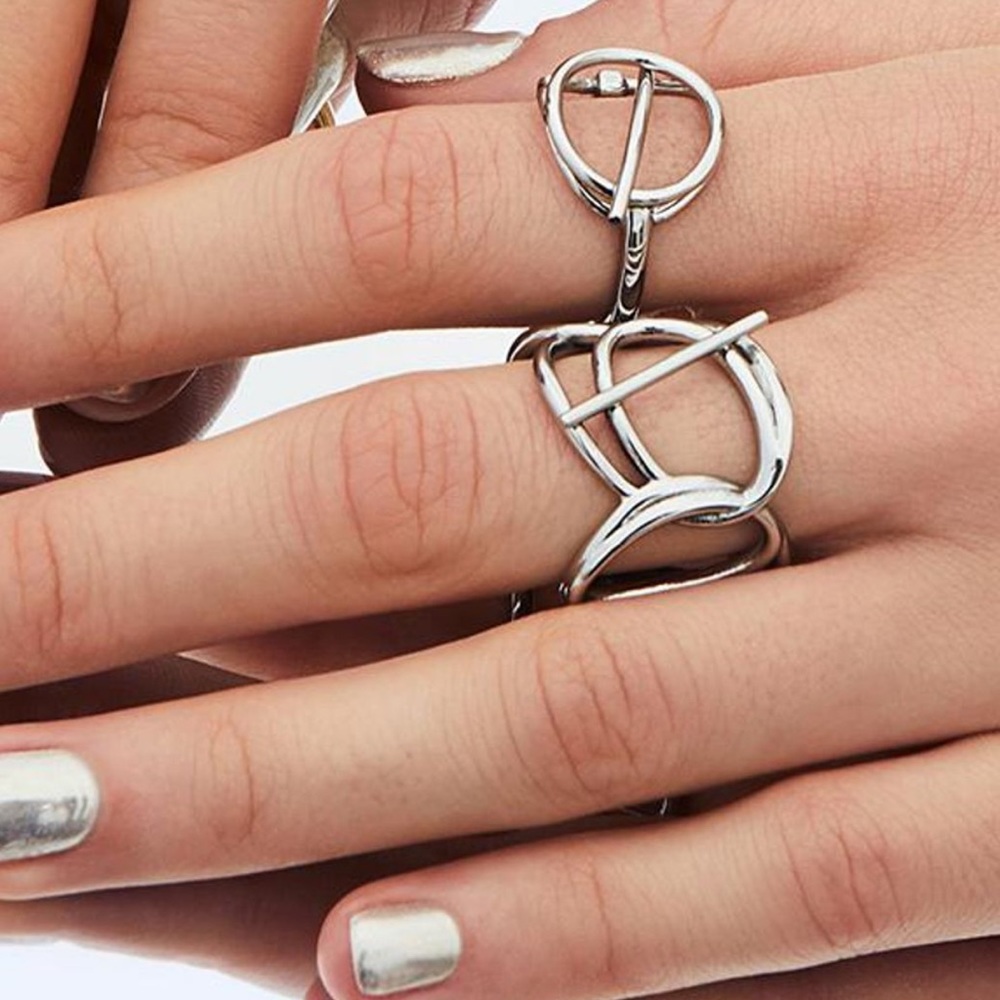 LIKE NEW. Wanderlust + Co Multi Helix Ring - gold